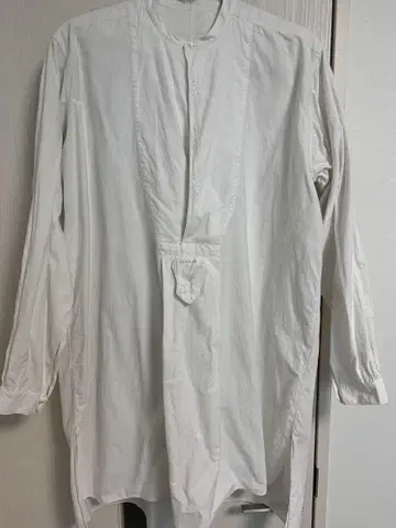 추정 20~30년대 프렌치 앤티크 드레스 셔츠 화이트