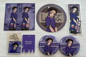 귀멸의 칼날 코쵸우 시노부 극락탕 rakuspa 키링 캔뱃지 카드