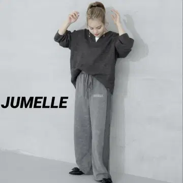 코지 데미지 스웨트 팬츠 jumelle 주메로 맨투맨 팬츠