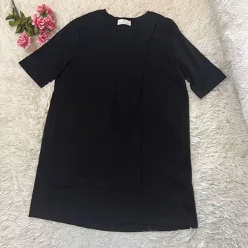 Aga x NORITAKE 빅 실루엣 T셔츠 원피스 블랙