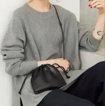 새상품급 슬로브 이에나 SLOBE IENA 코튼 페이스 풀오버 그레이