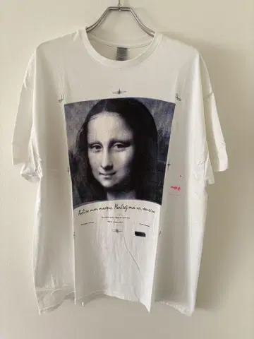 dojoe 모나리자 T셔츠 size XL 수제 실크스크린