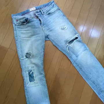GAP 스키니 데님 29 x 30 데미지 가공