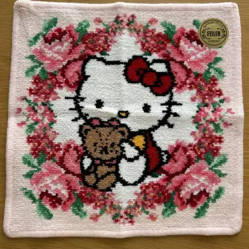 새상품 FEILER HELLO KITTY 헬로키티 타이니참 손수건