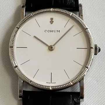 CORUM 코룸 실버 수동 와인딩 시계 OH 완료