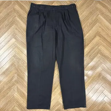 W40 L32 표기 디키즈 7112738 BK 배기 팬츠 투 턱 블랙
