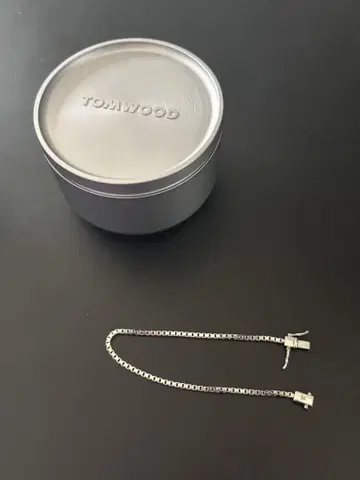 TOMWOOD 스퀘어 실버 체인 팔찌 6.5inch