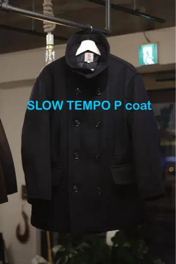 [ 새상품 ] SLOW TEMPO P coat 슬로우템포 피 코트 네이비