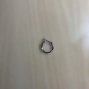 실버 후프 귀걸이 약 1.5cm