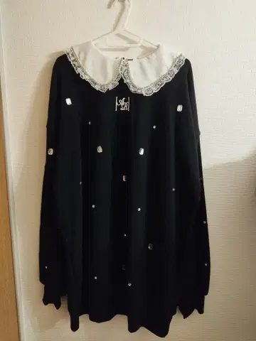 Ank Rouge 옷깃 비쥬 장식 트레이닝 원피스 미사용 새상품 M