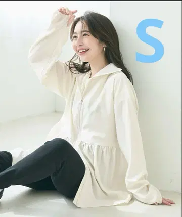 새상품 coca uv 컷 후드티 S uv 화이트 화이트
