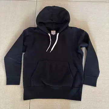 MAISON DE REEFUR 블랙 후드 부착 후드티 리화