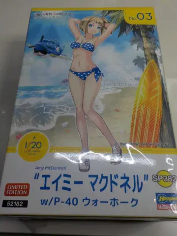 하세가와 계란 걸즈 에이미 맥도넬 with P-40 워호크