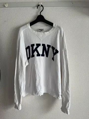 90년대 빈티지 올드 DKNY 다나카란 빅 로고 맨투맨
