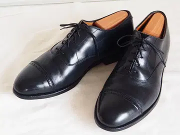 Alden 901 Black Punched Cap dress shoes