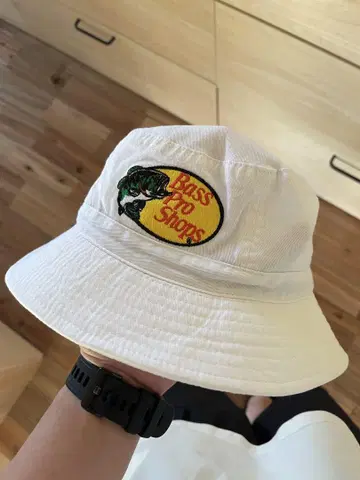 레어 Bass Pro Shops 버킷햇 화이트