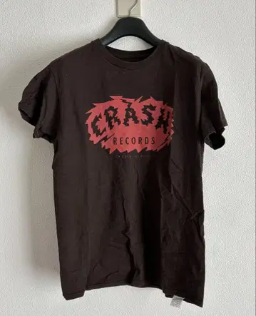 CRASH RECORDS T셔츠 M사이즈 브라운 Framework