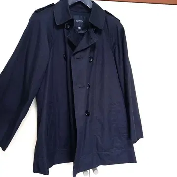 #BOSCH 블랙 숏 기장 트렌치코트 이너 베스트 포함 size 38