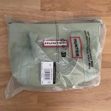 HUNTER 나일론 미니 탑 클립 토트백 라이트 그린