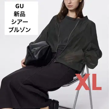 새상품 GU 시어 블루종 블랙 XL 레어 사이즈 금기 즉시 완판 인기