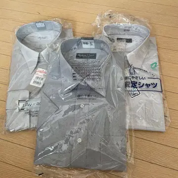 와이셔츠 반팔 1점, 긴팔 2점 묶음 판매, 택 포함 미사용