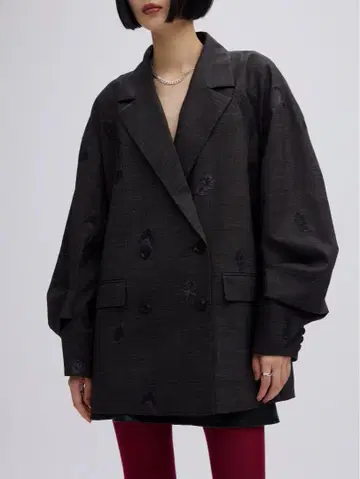 Ameri CHECK FLOWER PAPA JACKET
