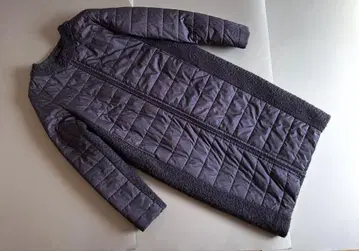 BARNEYS NEWYORK 롱 코트 충전솜 캐시미어 38 네이비