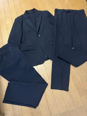 유니클로 셋업 팬츠 2장 블랙 S