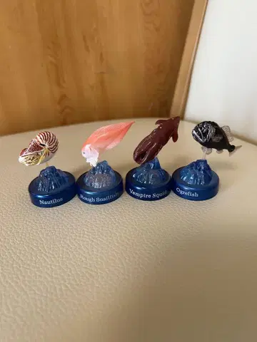 심해 생물 피규어 컬렉션 4종