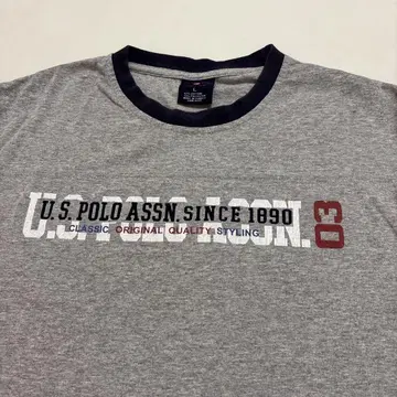 US POLO ASSN 자수 로고 T셔츠 L 사이즈