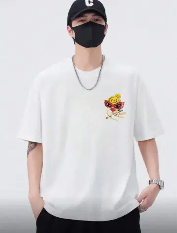 히스테릭 미니 화이트 T셔츠
