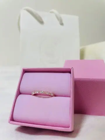 SWAROVSKI 크리스탈 반지 로즈 골드