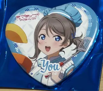 러브 라이브 Aqours 하트 캔뱃지 와타나베 요우