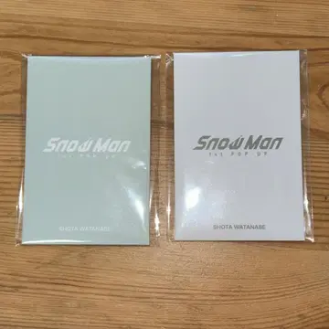 SnowMan 와타나베 쇼타 한국 한정판 포토 카드 AB 세트