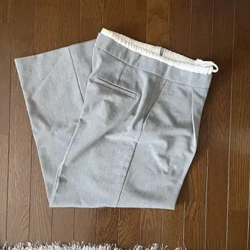 ZARA 와이드 레그 팬츠 더블 허리 밴딩 S 사이즈