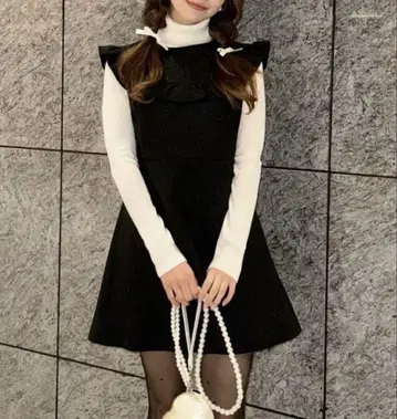 JILTU petit frill dress 블랙