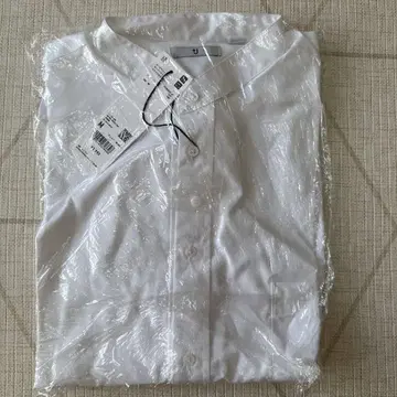 [ 미개봉 새상품 ] 수피마 코튼 오버 사이즈 스탠드 카라 셔츠