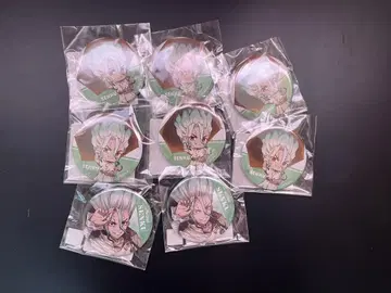 Dr.STONE DMM 복권 레이니데이 센쿠 캔뱃지 8점