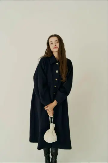 ecmile bijou button long coat