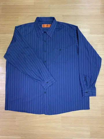 RedKap 스트라이프 긴팔 워크 셔츠 롱 슬리브 2XL 3XL