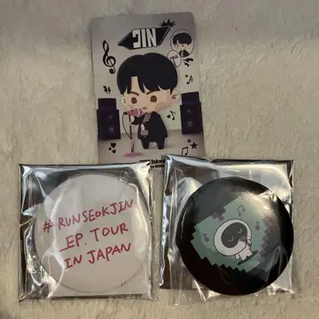 RUNSEOKJIN JAPAN 캔뱃지 랜덤 우트군 진