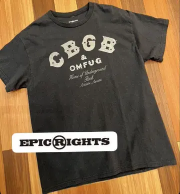 90s CBGB 로고 프린트 밴드 티셔츠 새상품 락 티
