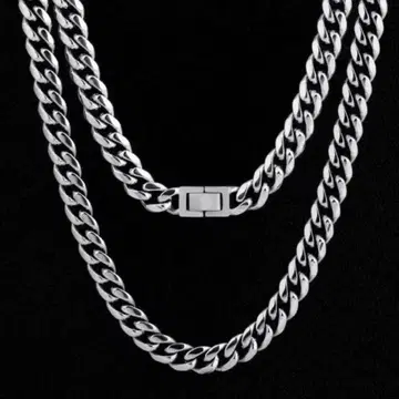 KRKC&CO 화이트 골드 키헤이 목걸이 10mm