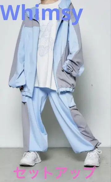 Whimsy 후드 부착 셋업 루즈핏 카리스마 니트 후드티 팬츠