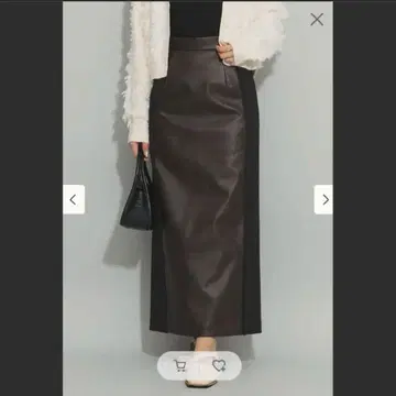 [ 미사용 새상품 택 포함 ] 빔즈 BEAMS 인조 가죽 스커트