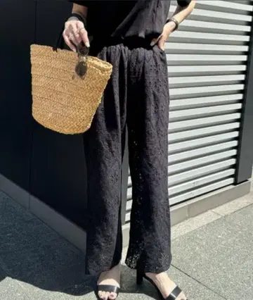 ISOOK 레이스 시어 팬츠 레이스 팬츠