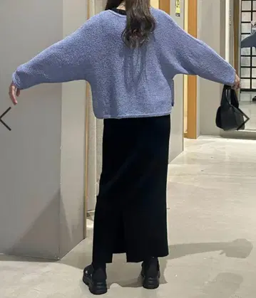 LEPSIM 메쉬 돌먼 풀오버 라이트 퍼플