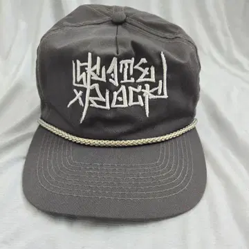 HEX ANTISTYLE 그레이 자수 로고 캡