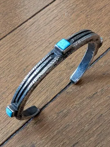 조크페이버 코인 실버 뱅글 블루젬 터콰이즈