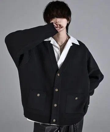ADRER 엑스트라 퀄리티 헤비 웨이트 자카드 니트 가디건